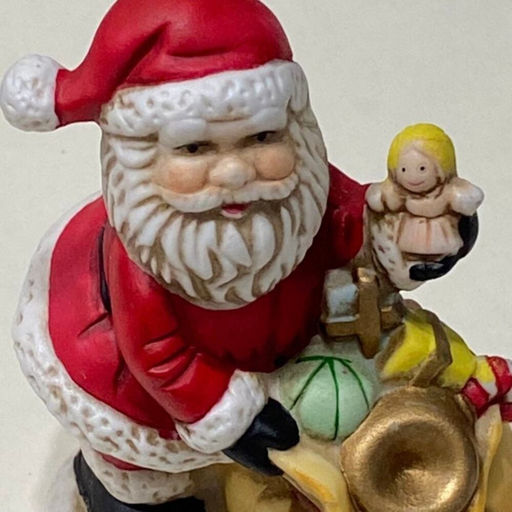 Santa Figurine Holding Toy‎ Bag